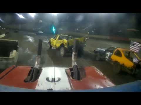 Perris Auto Speedway Democross #17 roof cams 7-2-22 - dirt track racing video image