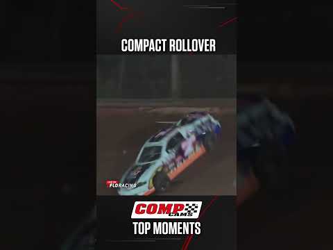 😮 BIG Sport Compact Rollover at Screven Motor Speedway #CompTopMoments - dirt track racing video image