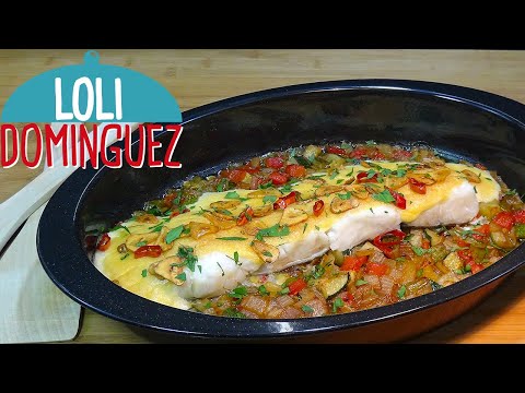 Bacalao con verduras al horno napado con muselina, receta fácil y rapida. Tutorial. Loli Domínguez - UC5ONfXPjWgqElh0NZaRJ1tg