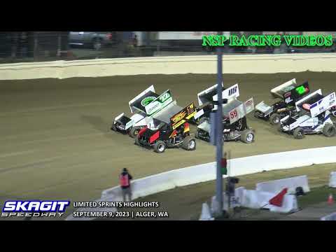 September 9, 2023 Limited Sprints Highlights Skagit Speedway - dirt track racing video image