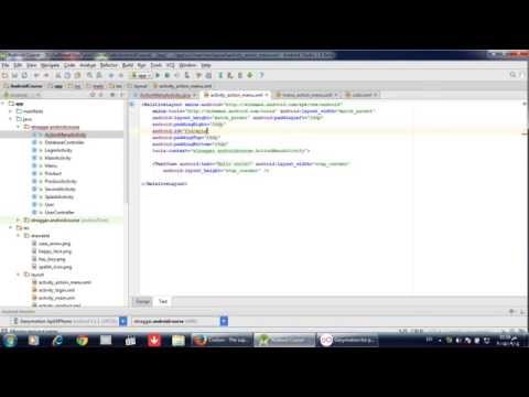كورس برمجة تطبيقات الاندرويد  20 Option Menu Action Bar color xml getResources