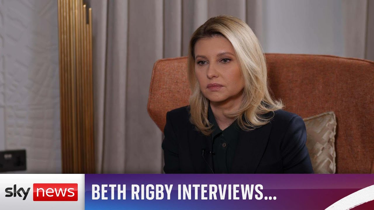 Exclusive: Ukraine’s first lady Olena Zelenska sits down with Beth Rigby for an exclusive interview