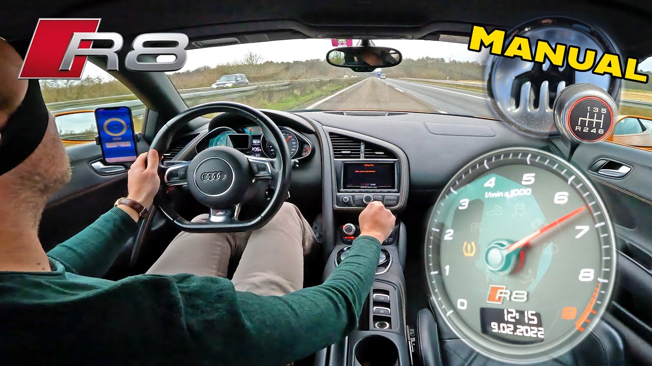 Driving a Gated 6-Speed Audi R8 V8 on an unlimited Autobahn is every Petrolhead’s DREAM!