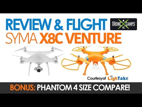 SYMA X8C Venture, REVIEW & Flight & PHANTOM 4 Comparison - UCwojJxGQ0SNeVV09mKlnonA