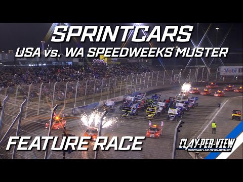 Sprintcars | USA vs. WA Speedweek Muster - Perth Motorplex - 28th Dec 2022 | Clay-Per-View Highlight - dirt track racing video image