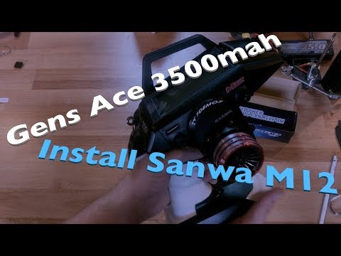 Sanwa M12- Larger Lipo Mods - Gens Ace 3500mah TX pack - UCTa02ZJeR5PwNZK5Ls3EQGQ