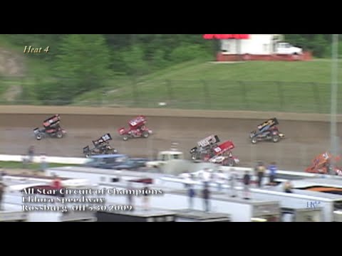 All Star Circuit of Champions Sprint Cars - Eldora Speedway, Rossburg, OH May 30, 2009 - dirt track racing video image