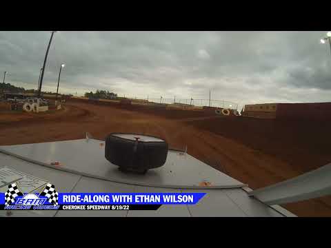 Ride-Along with Ethan Wilson - Mid-East Modified Hot Laps - Cherokee Speedway 8/19/22 - dirt track racing video image