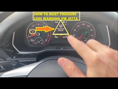 Wie setzt man die Reifenwarnleuchte im Volkswagen Jetta zurück?