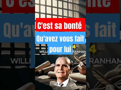 Qu'avez vous fait pour lui #messagedutempsdelafin #williammarrionbranham #motivation #wmb