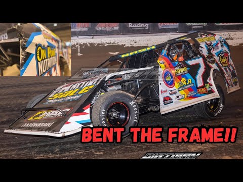 It was SENT AND BENT! Literally…… Gateway Dirt Nationals Night 3 - dirt track racing video image