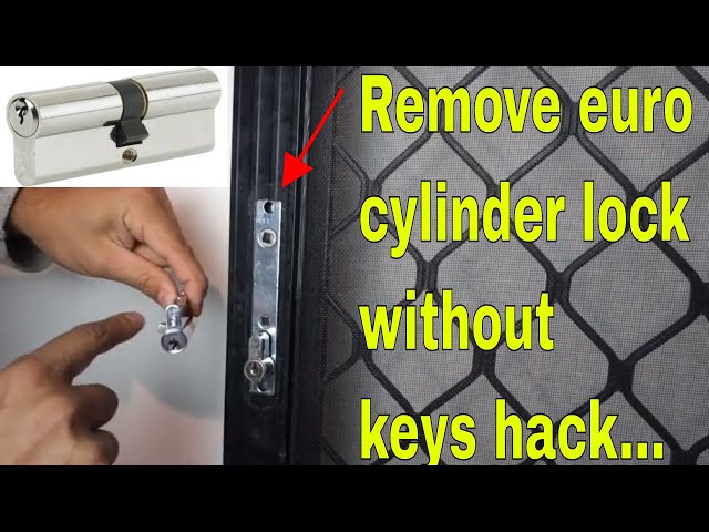 How to Remove a Screen Door Lock Without a Key
