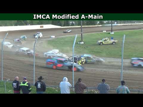 Grays Harbor Raceway, May 21, 2022, IMCA Modified Wreck In Turn Four - dirt track racing video image