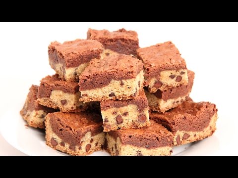 Cookie Dough Brownies Recipe - Laura Vitale - Laura in the Kitchen Episode 899 - UCNbngWUqL2eqRw12yAwcICg