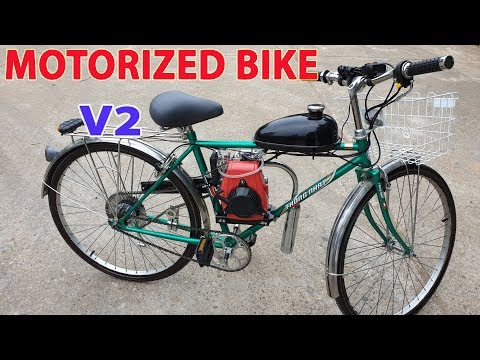 Build a Motorized Bike at home - v2 - Using 4-Stroke 49cc Engine - Tutorial - UCFwdmgEXDNlEX8AzDYWXQEg