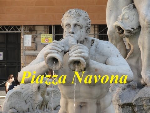 Rome-Italy  (Walking tour/Piazza Navona) Part 2 - UCeSjGDDlBovJjo654WYu6hA