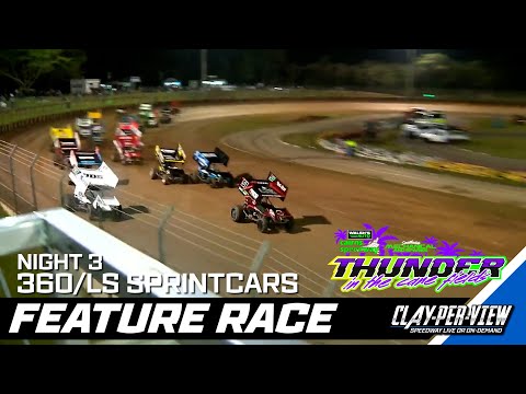 360/LS Sprintcars | Thunder in the Cane Fields (Night 3) - Cairns - 8th Aug 2025 | Clay-Per-View - dirt track racing video image