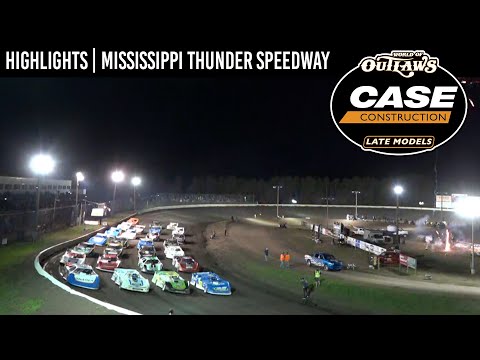 World of Outlaws CASE Late Models at Mississippi Thunder Speedway May 7, 2022 | HIGHLIGHTS - dirt track racing video image