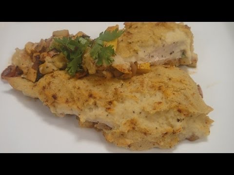 Hummus Crusted Chicken | Sanjeev Kapoor Khazana - UCmoX4QULJ9MB00xW4coMiOw