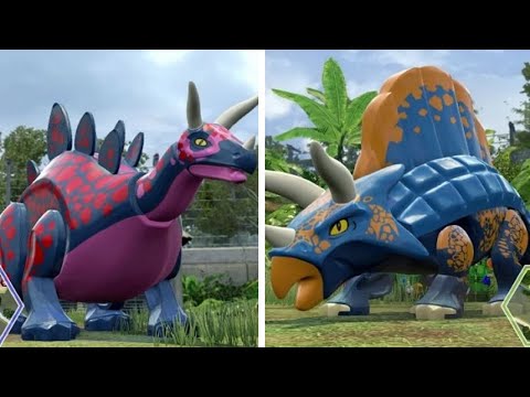 LEGO Jurassic World - Co-op Dinosaur Fights (Medium Sized Dinosaurs) - UCg_j7kndWLFZEg4yCqUWPCA