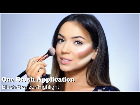 How To Apply Blush Contour & Highlight | One Brush Application | TheMakeupChair - UC-1-zPmT368J8JRbsK_1keA