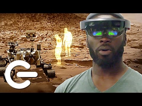 NASA's Mars Hololens Demo - The Gadget Show - UCOZlALOP7ZqodgQgH4BybqA