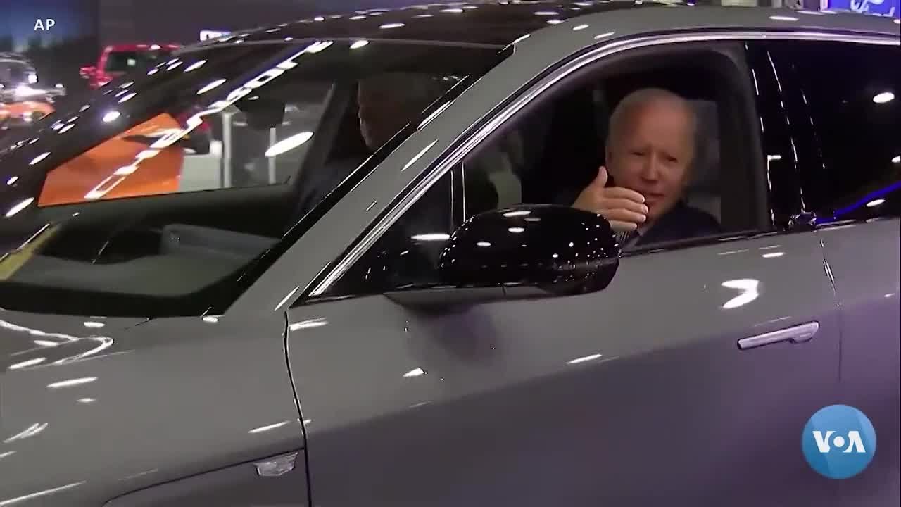 Biden Pushes Electric Cars at Detroit Auto Show