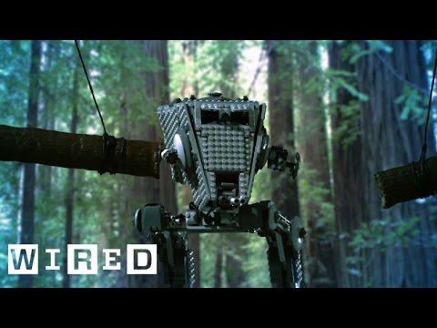 Star Wars Lego AT-ST Walker Gets Obliterated by Swinging Logs | Star Wars Lego Destruction - UCftwRNsjfRo08xYE31tkiyw