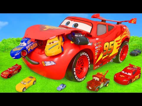 Cars Toys Surprise: Lightning McQueen Toy Vehicles & Fire Truck Play for Kids