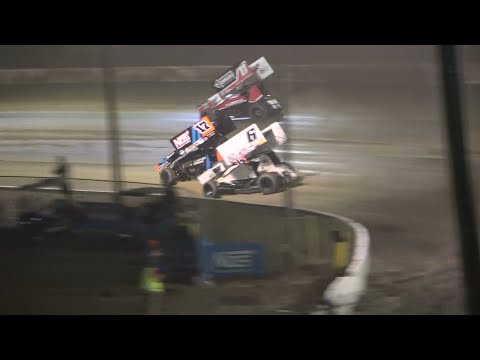World Of Outlaws LCQ Highlights - Volusia Speedway Park 02/11/2023 - dirt track racing video image