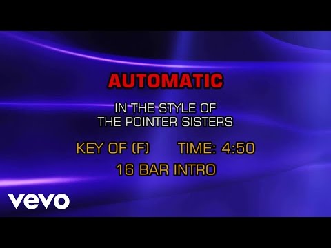 Pointer Sisters - Automatic (Karaoke) - UCQHthJbbEt6osR39NsST13g