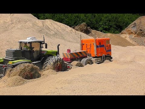 RC TRUCK AND TRACTOR STUCK IN THE QUICKSAND! FATASTIC RC ACTION ! - UCT4l7A9S4ziruX6Y8cVQRMw