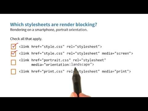 Which stylesheets are render blocking? - Website Performance Optimization - UCBVCi5JbYmfG3q5MEuoWdOw