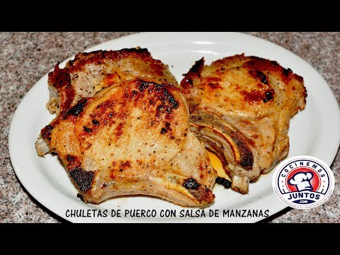 Jugosas chuletas de  cerdo con salsa de manzanas - UCIRNADSE7zTt6_MshDlnZSA