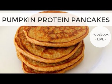 Healthy Breakfast Ideas - Pumpkin Protein Pancake Recipe - FaceBook LIVE - UCj0V0aG4LcdHmdPJ7aTtSCQ