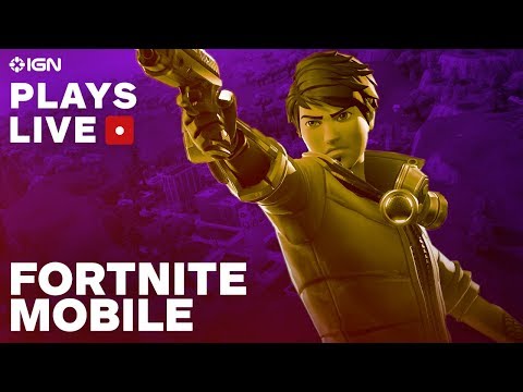 Fortnite on iOS with an iPhone X Gameplay Livestream - IGN Plays Live - UCKy1dAqELo0zrOtPkf0eTMw