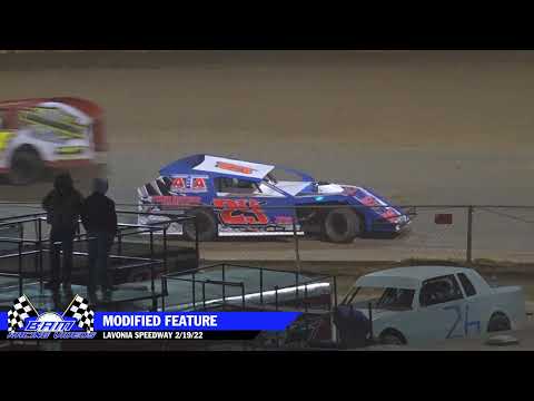 Modified Feature - Lavonia Speedway 2/19/22 - dirt track racing video image