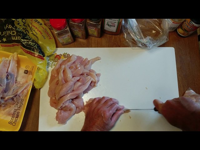 How to Cut Chicken Breasts Into Strips