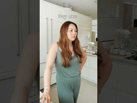 Abnehmen -10 kg vorher nachher 😱 Day one.. or one day Transformation #shorts Mamiseelen