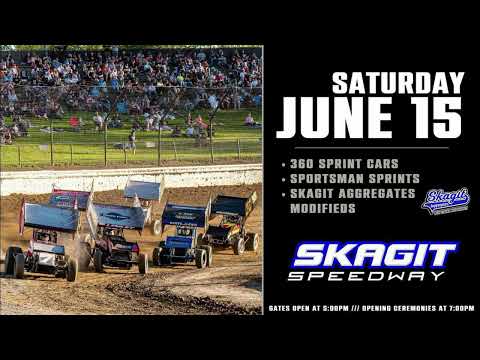 6/15/24 Skagit Speedway / Full Event / 360 Sprints, Sportsman Sprints, &amp; Modifieds - dirt track racing video image
