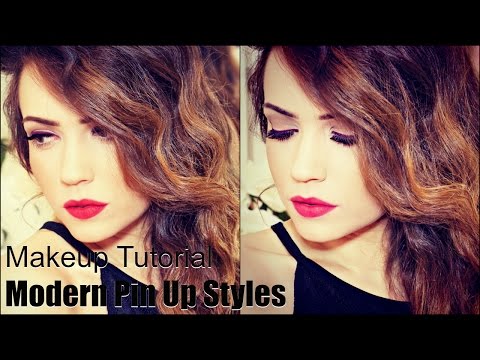 Modern Pin Up Styles | Makeup Tutorial | With MakeupBySaz - UC-1-zPmT368J8JRbsK_1keA