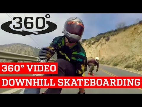 Awesome Downhill Skateboarding VR (360° Video!) - UCIJ0lLcABPdYGp7pRMGccAQ