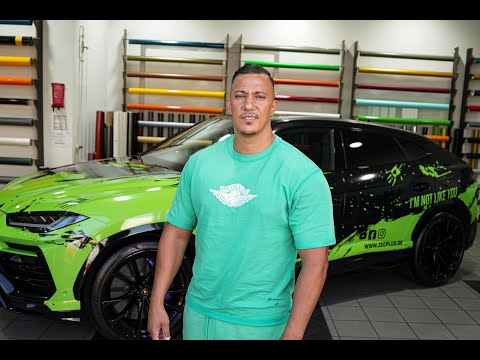 FARID BANG loses bet and wraps LAMBORGHINI URUS