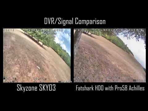 Skyzone SKY03 03 FPV Goggles vs. Pro58 w/ Achilles ◘ DVR/Signal Comparison - UCQ3OvT0ZSWxoVDjZkVNmnlw
