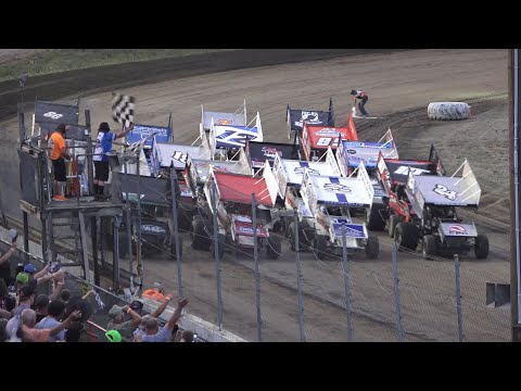 Great Lakes Super Sprints A-Feature at I-96 Speedway, Michigan on 06-30-2023!! - dirt track racing video image