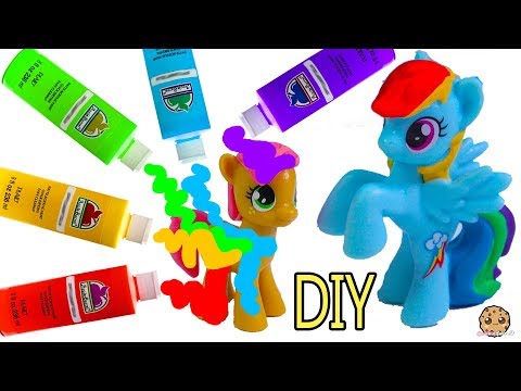 DIY Rainbow Dash My Little Pony - Easy MLP Custom Paint + Clay Craft Video - UCelMeixAOTs2OQAAi9wU8-g