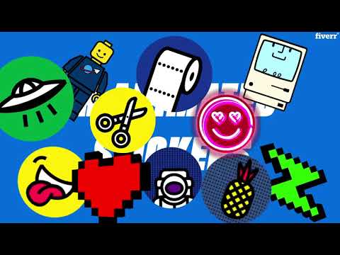 I will create nice GIF or animated stickers - Animated GIFs Services