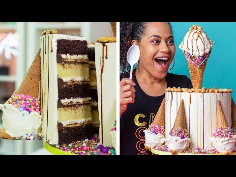I Got The Worst Gift Ever... | Ice Cream Birthday Cake | How To Cake It