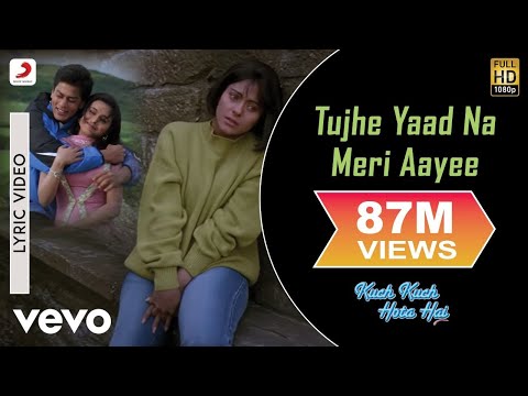 Tujhe Yaad Na Meri Aayee Lyric - Kuch Kuch Hota Hai | Kajol |Shah Rukh Khan - UC3MLnJtqc_phABBriLRhtgQ