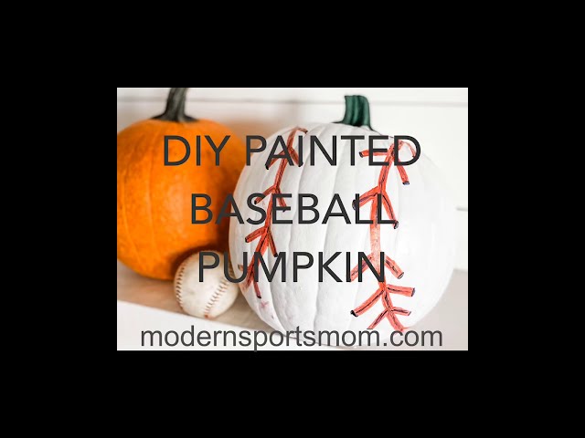 How to Make a Baseball Pumpkin